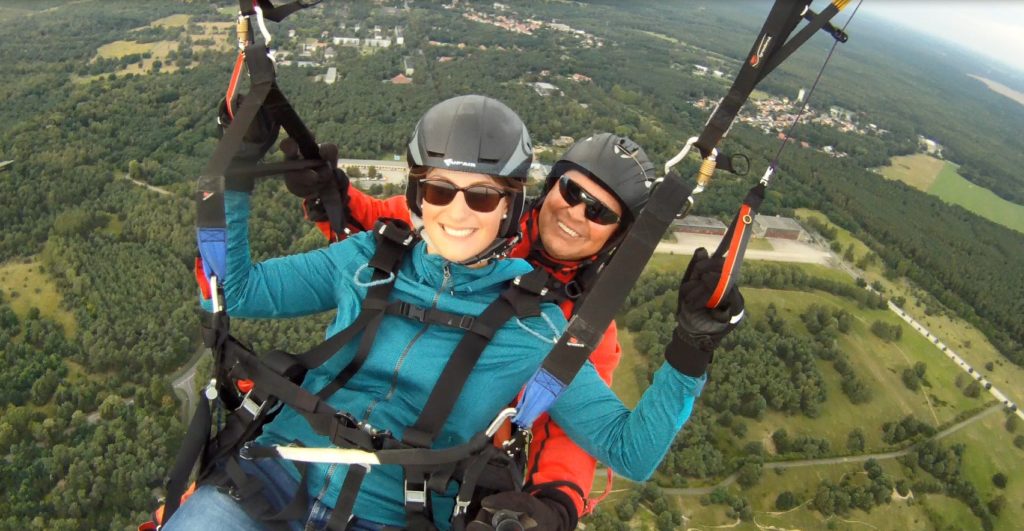 Gleitschirm Tandem mit Roland
